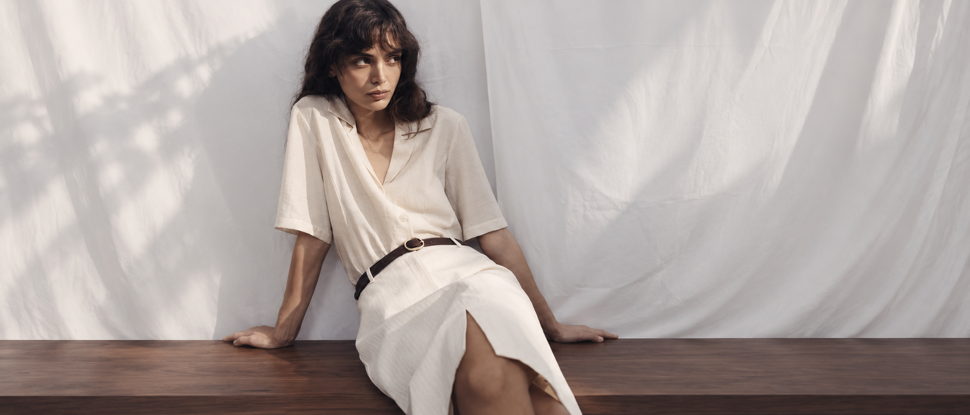 Soft modern wardrobe styling