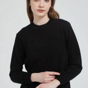Cotton Solid Color Essential Knit Top